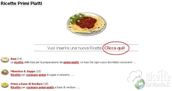 Invio di una Ricetta