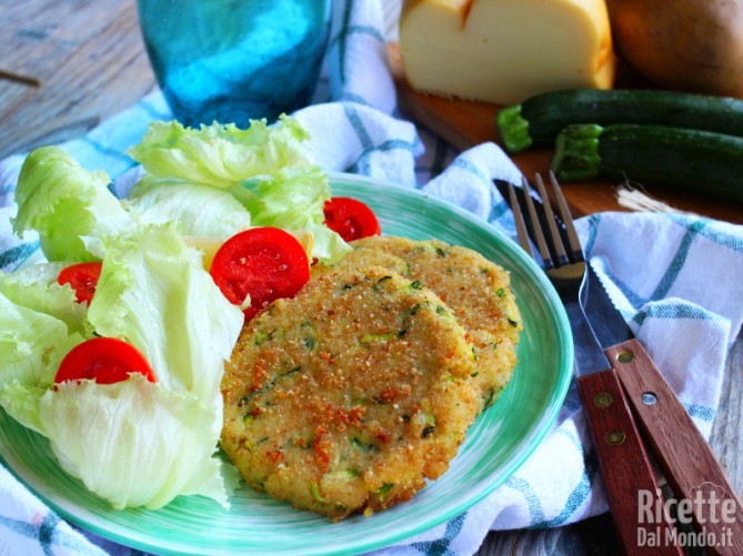 Burger di patate e zucchine